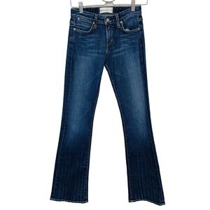 Paper Denim Cloth Low Rise Boot Jeans  Woman 26 Blue Festival Western USA  31"